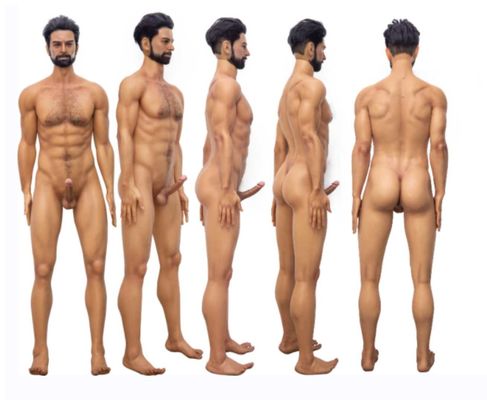 Δυνατά χέρια μυώδη 176cm Σιλικόνη αρσενικό αγάπη σεξ κούκλα-MARCY