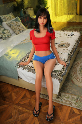 ΗΠΑ-Stock TPE Thin Adult Sex Doll Ζωτικό μέγεθος Κινέζικο Αθλητικό Κοντά Μαύρα Μαλλιά Μικρά Μπόμπ με σκούρο μαύρο δέρμα